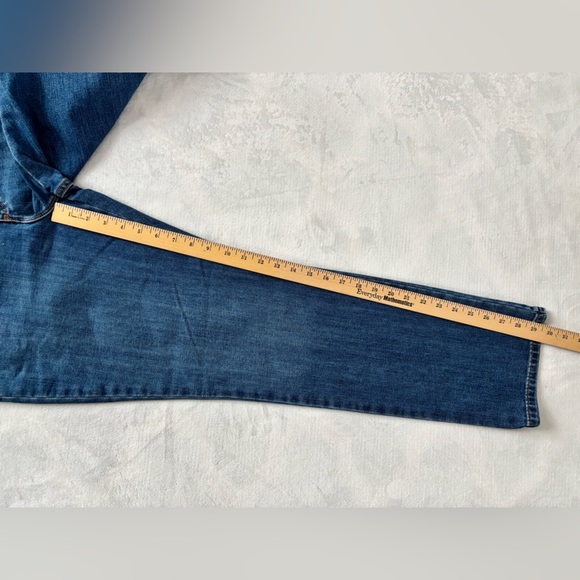 Lee Jeans Relaxed Fit Straight Leg High Rise Wash Blue Size M - Picture 5 of 12